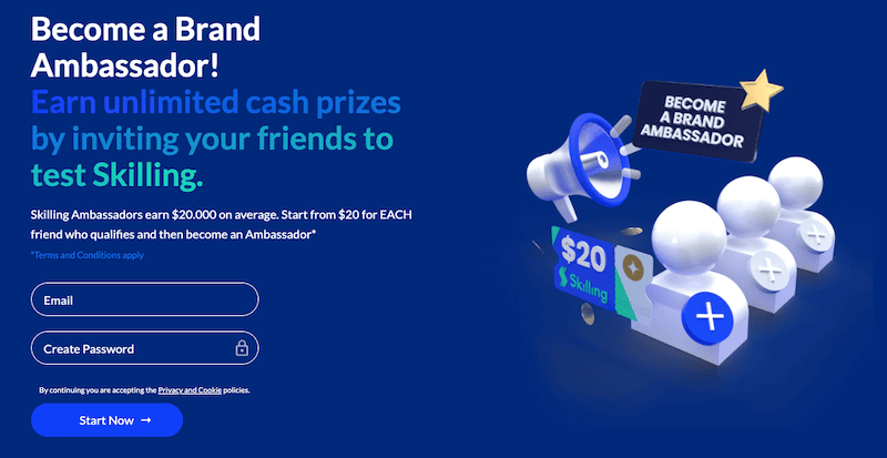 Skilling Revolution as a Brand Ambassador and Earn Rewards